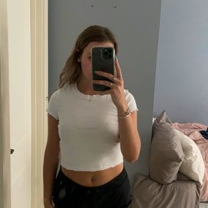 Garage White Baby Tee